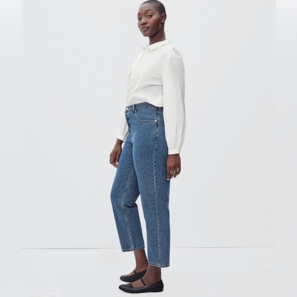 EVERLANE The Curvy Cheeky Jean Crop Denim Size 30